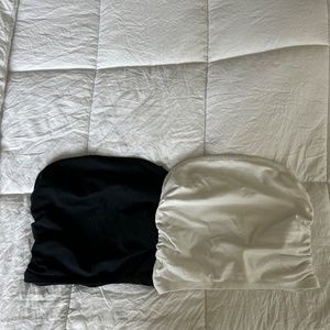Abercrombie tube top *bundle* (black and white)